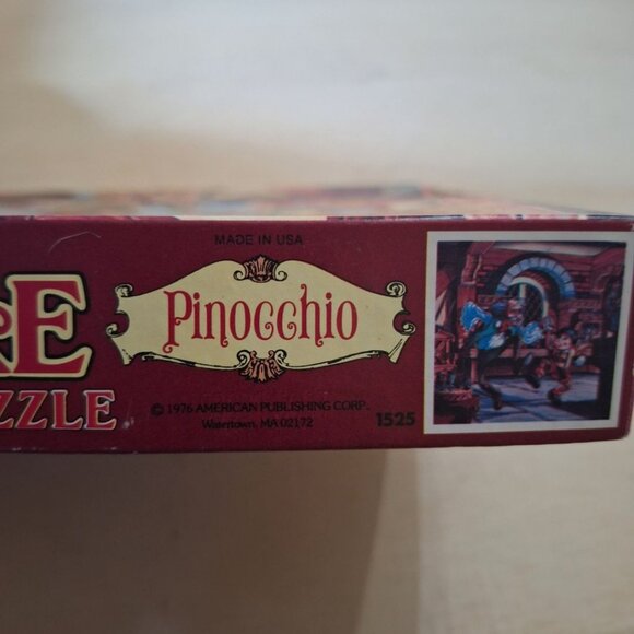 Pinocchio Fairy Tale Jigsaw Puzzle Small 49 Pieces 11 x 11 1976 Vintage Complete - Picture 5 of 11